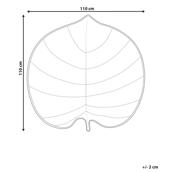 Beliani - EOLIA - Kinderspeelkleed - Rood - 110 x 110 cm - Katoen