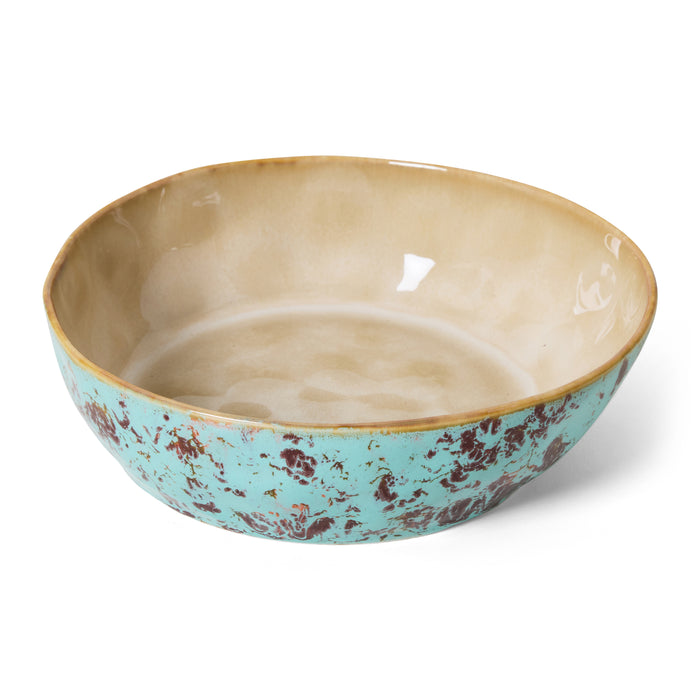 HKliving 70's Ceramics Pastaborden - Set van 2 - Patina