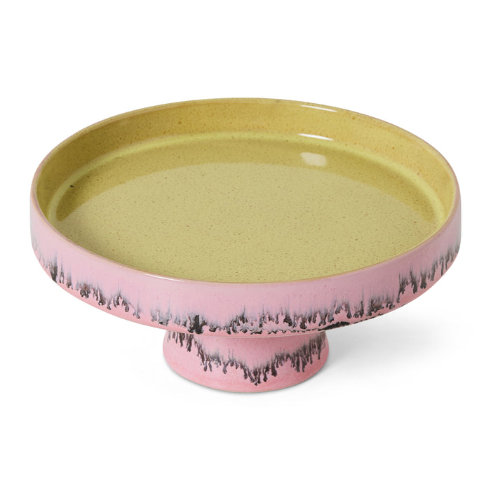 HKliving 70's Ceramics Taartschaal - Bubble
