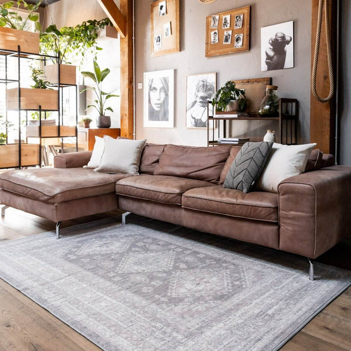 Interieur05 Vintage Vloerkleed Aila Grijs|Roze - 160 x 230 cm