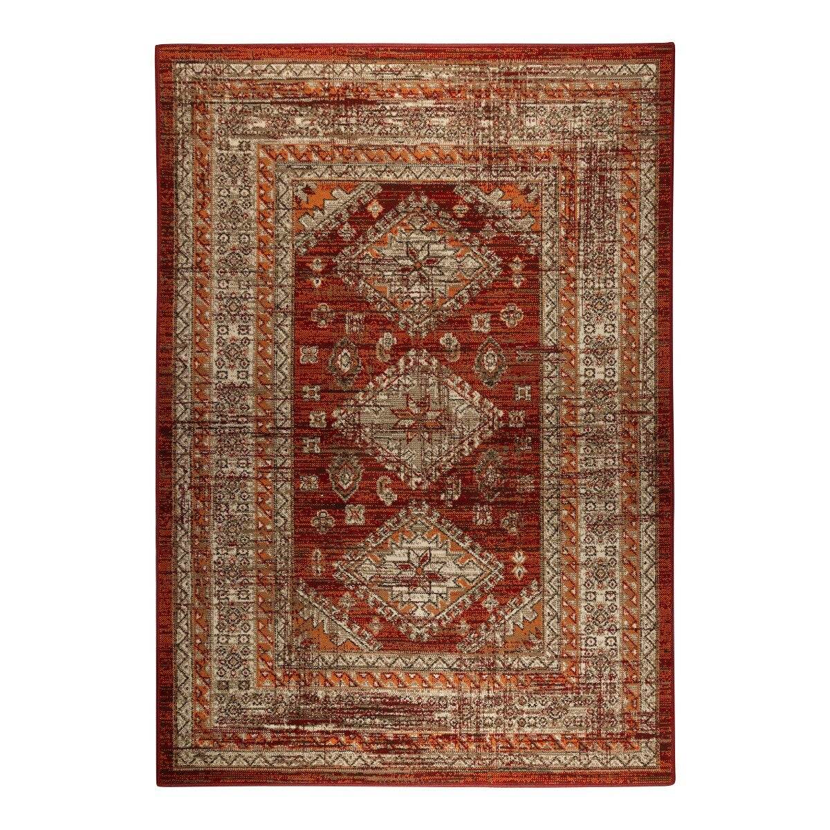 Interieur05 Vintage Vloerkleed Aila Rood|Oranje - 190 x 280 cm