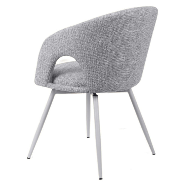 Giga Meubel - Eetkamerstoel Beige Draaibaar - Stof - Nina - Set van 2