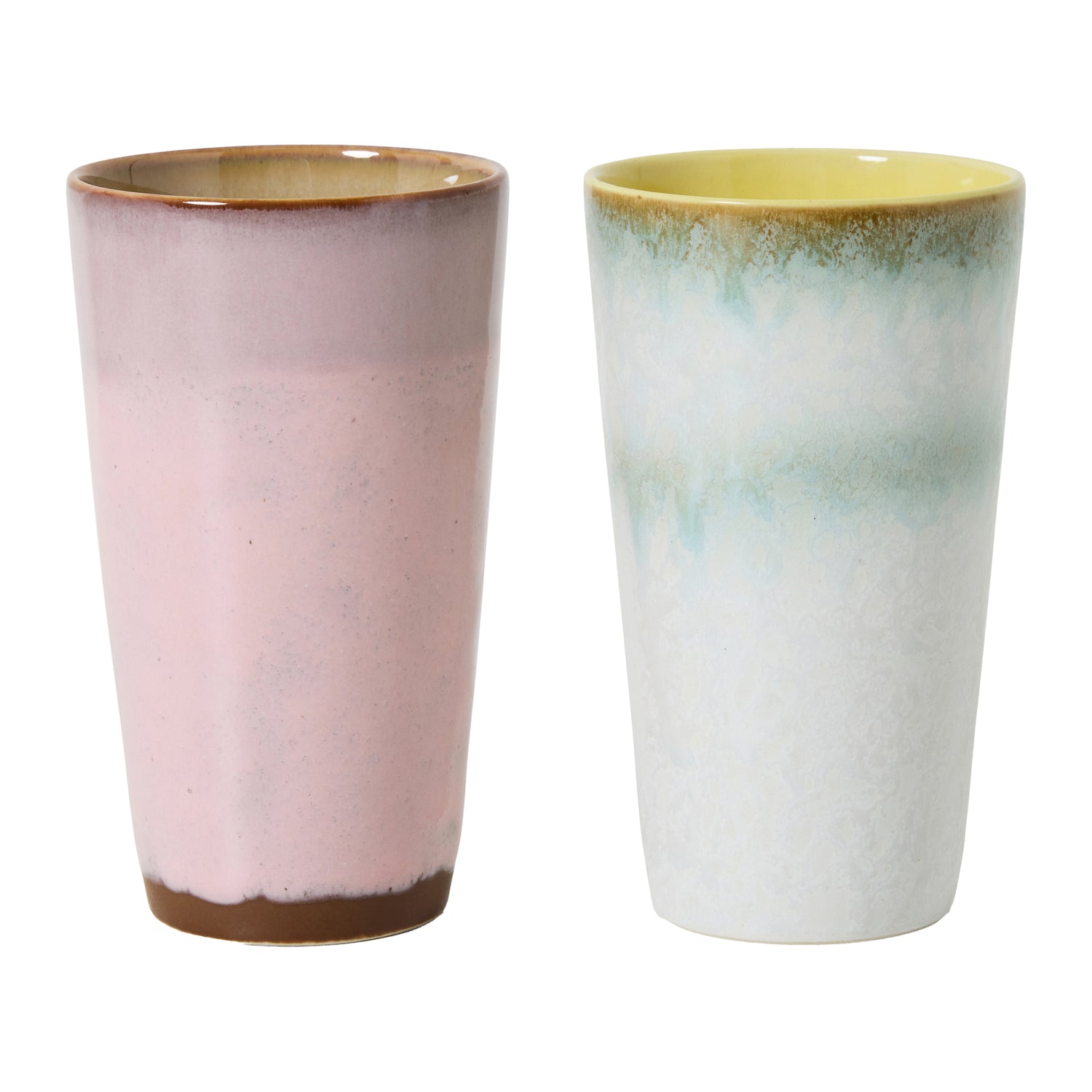 HKliving 70's Ceramics Latte Mok 0,3 L - Set van 2 - Fresco