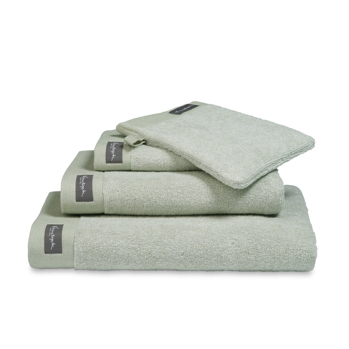 Washand Home Mouliné Smoke Green | Groen | Katoen