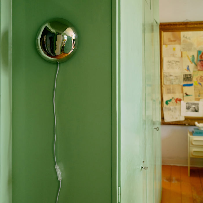 HKliving Orb Wandlamp - Chrome