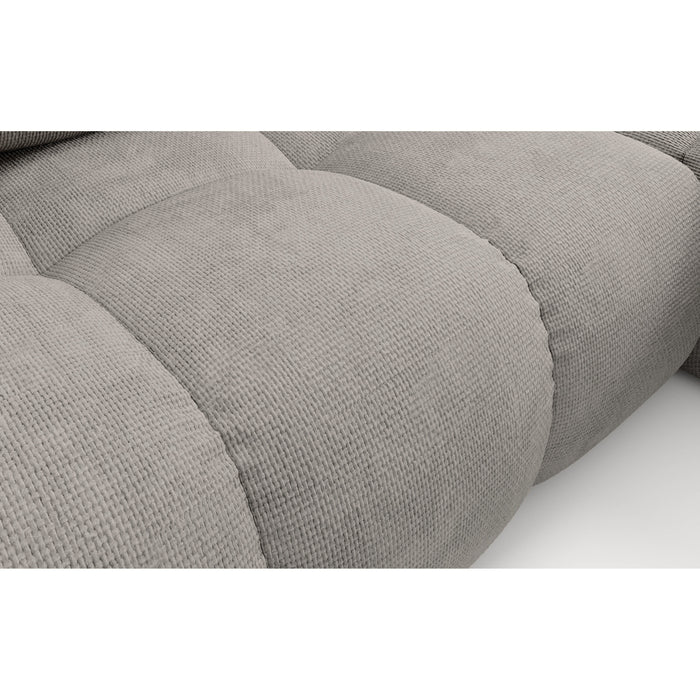 by fonQ Charme Hoekbank Rechts  met Slaapfunctie - Chenille - Warmgrijs