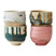 HKliving Artist Ceramics Koffiekop 0,25 L - Set van 4