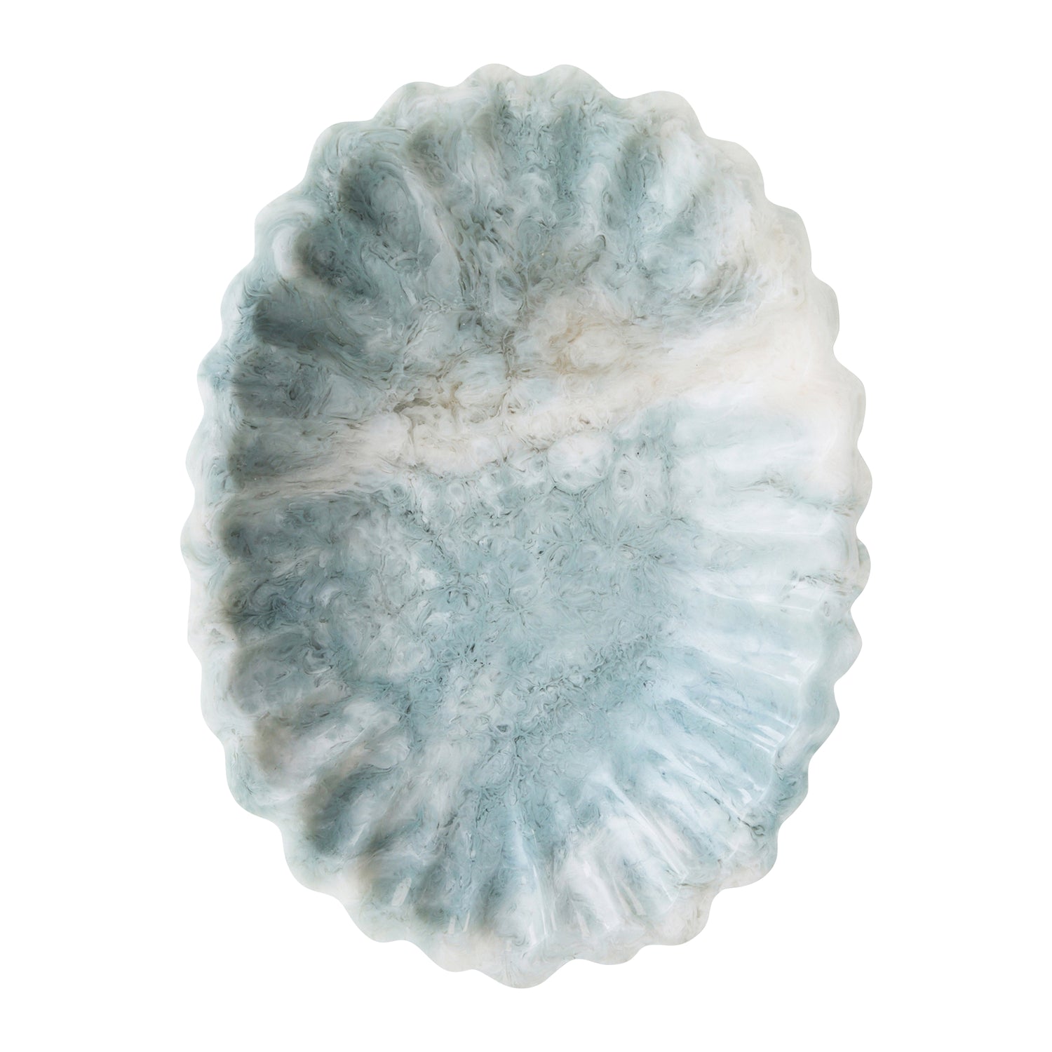HKliving New Classics Serveerschaal - Resin - Pale Blue