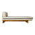 HKliving Teak Ligbed - Chalkstripe
