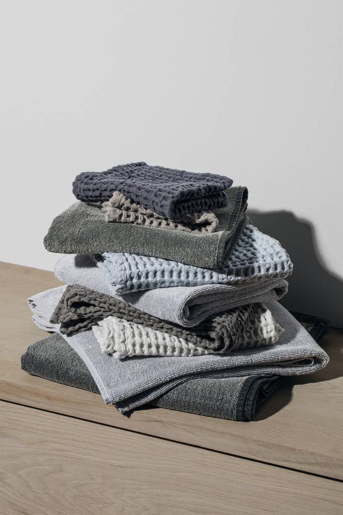 Caro Badtextiel Micro Chip | 70 x 140 cm | Grijs | Katoen