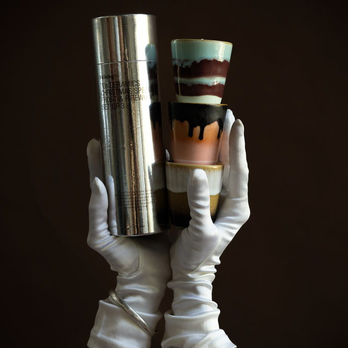 HKliving 70's Christmas Special Geurkaars - Set van 3 - Frost & Firewood