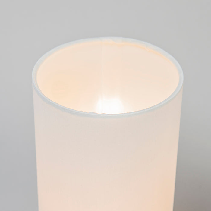 QAZQA Moderne tafellamp wit rond 12 cm - Milo 2