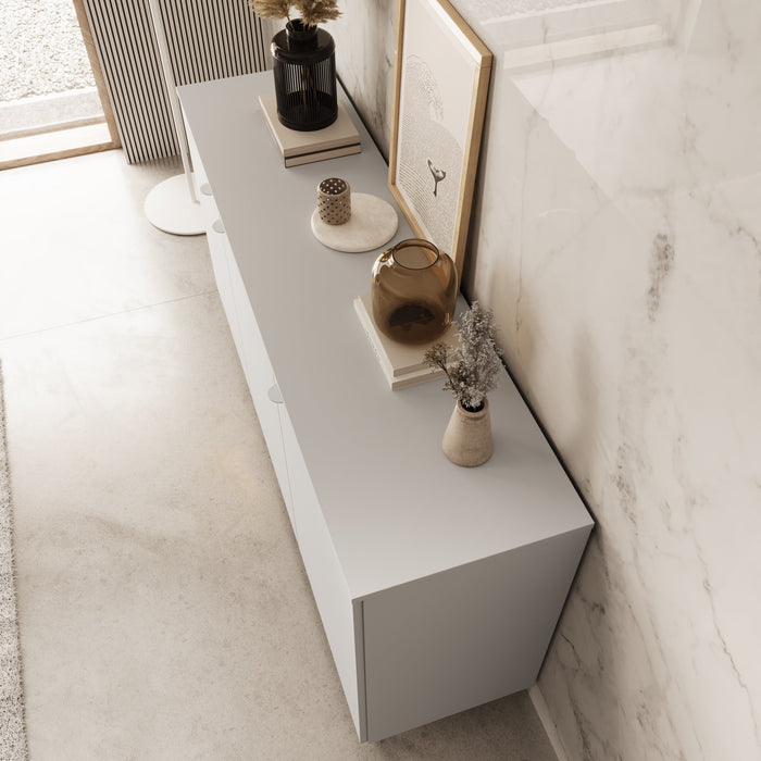 Meubella - Dressoir Malvare - Wit - 150 cm