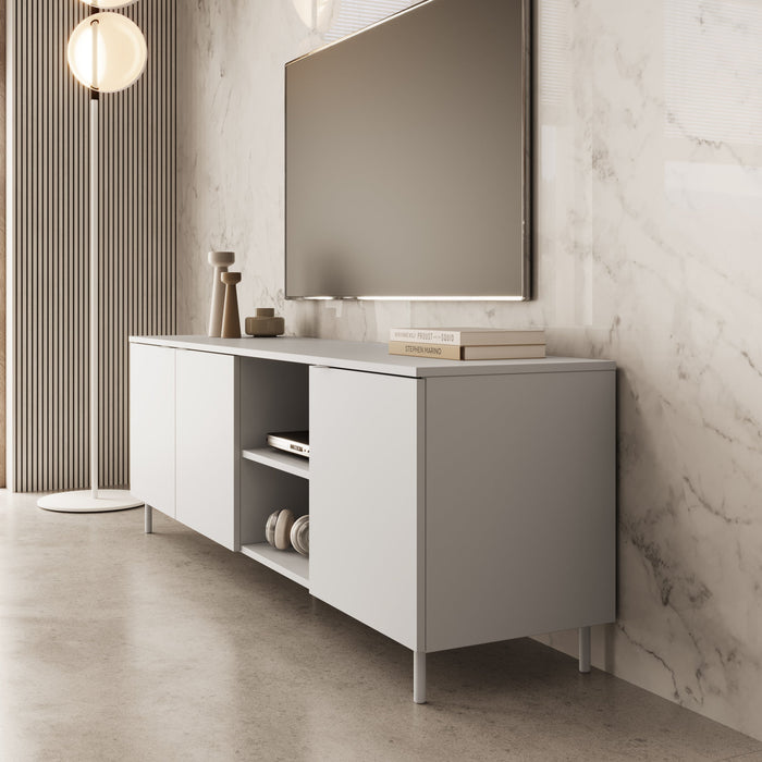 Meubella - TV-Meubel Malvare - Wit - 167 cm