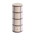 HAY Column Kaars Ø 7 cm - Bordeaux / Blauw / Zilver