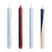 HAY Pattern Kaarsen - Set van 4 - Blauw / Bordeaux