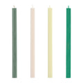 HAY Square Kaarsen - Set van 4 - Groen / Wit