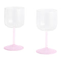 HAY Tint Wijnglazen 2 st. - Lichtroze
