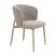 DÉJA Living - Eetkamerstoel Taupe|Beige Stof - Varde - Set van 2