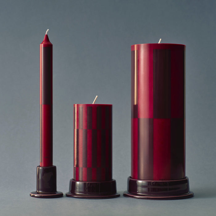 HAY Column Kandelaar Ø 12,8 cm - Bordeaux