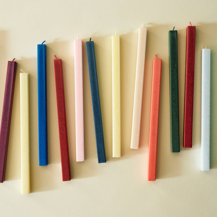 HAY Square Kaarsen - Set van 4 - Rood / Bordeaux