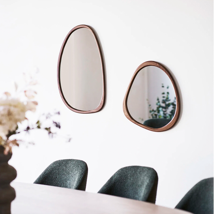 Artichok Adeline Organische Wandspiegel Bruin - 47 x 44 cm