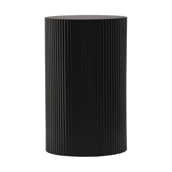 Nest living Asa Houten Bijzettafel Zwart - Ø 31 cm