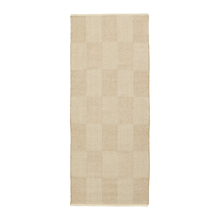 HAY Check Vloerkleed 80 x 200 cm - Sand