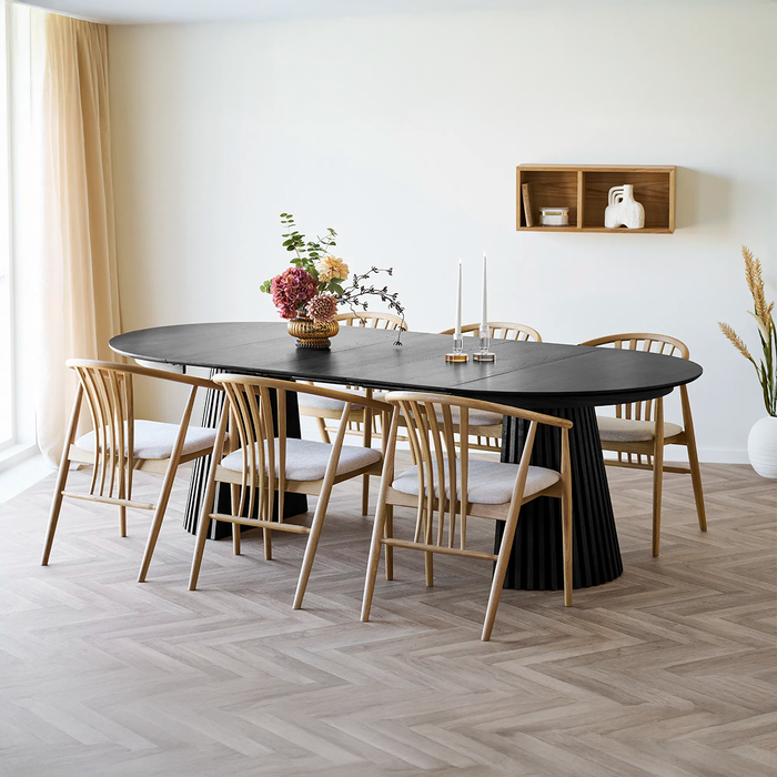 Artichok Alko Uitschuifbare Houten Eettafel Zwart