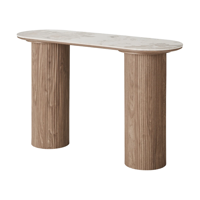Artichok Ronda Houten Sidetable Bruin - 120 x 78 cm