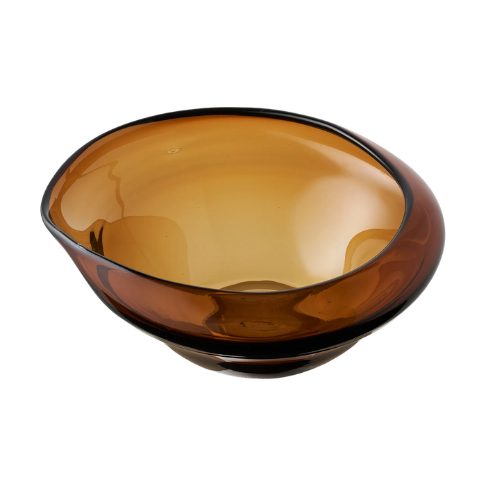 Artichok Lander Mondgeblazen Glazen Schaal - Bruin