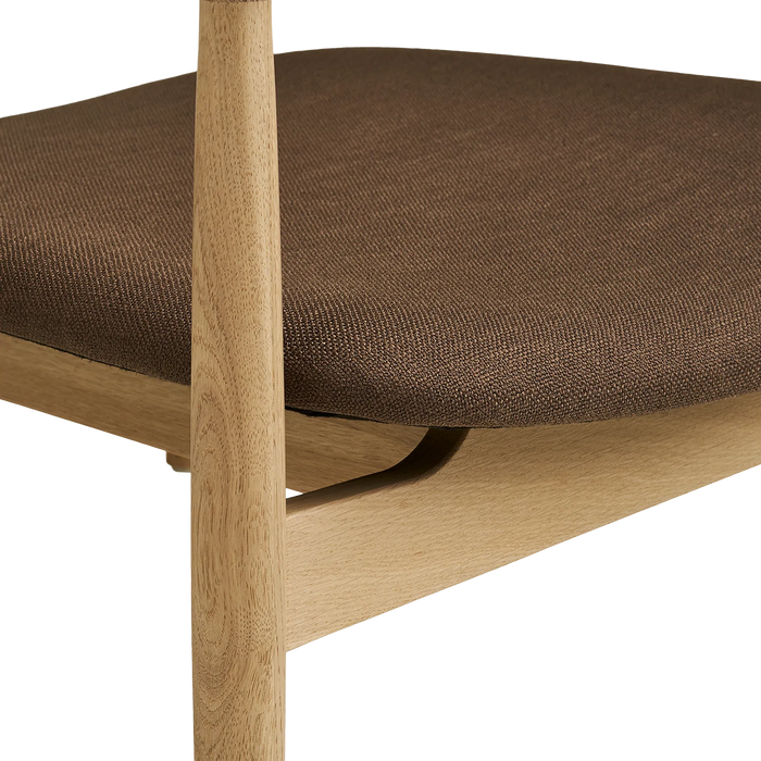 Artichok Otto Fauteuil Met Bruin Zitkussen - Naturel