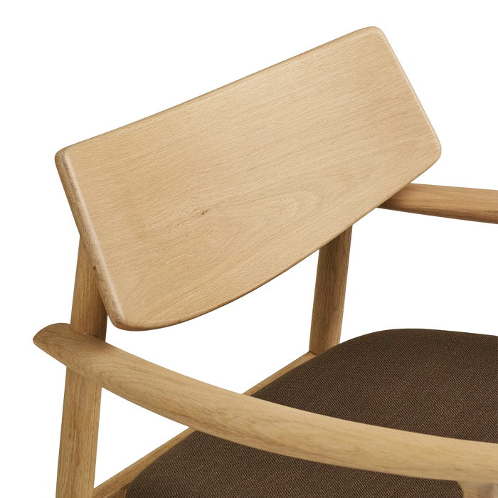 Artichok Otto Fauteuil Met Bruin Zitkussen - Naturel