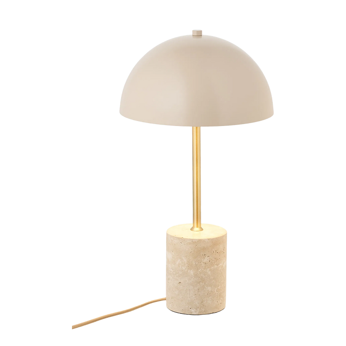 Artichok Lily Marmer Tafellamp Zand - Ø 25 x 45 cm