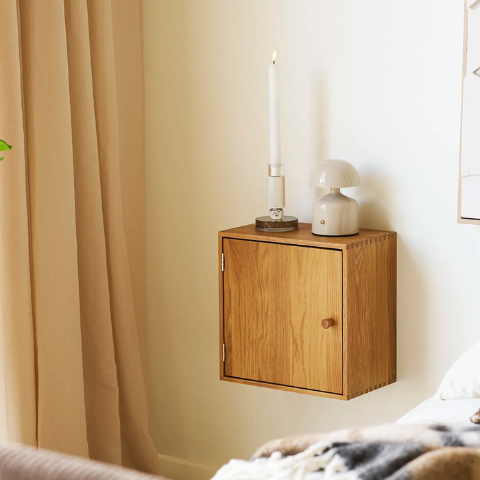 Artichok Abigail Eikenhouten Wandkast Met Deur Naturel