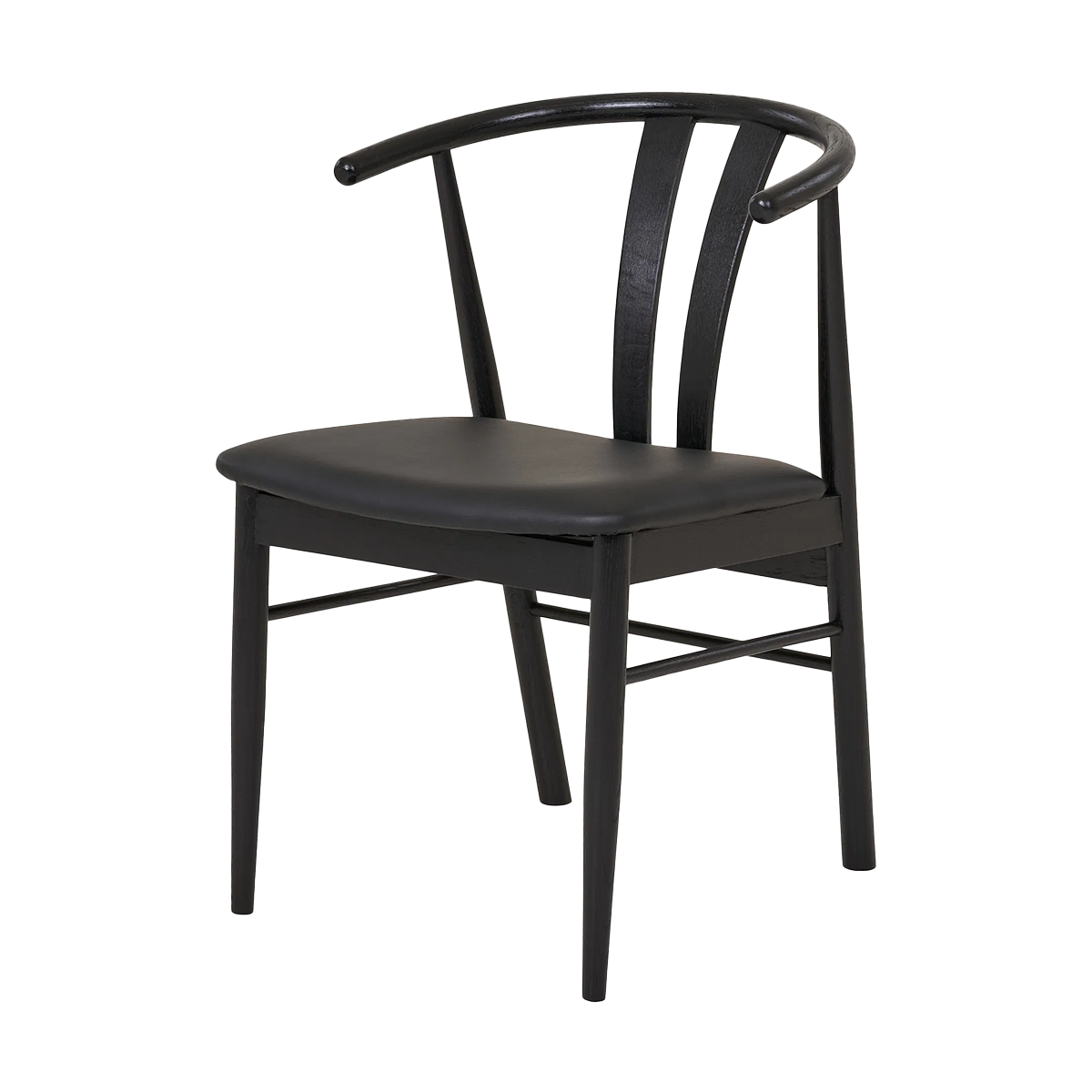 Artichok Jonna Eetkamerstoel Zwart - Zwart Onderstel