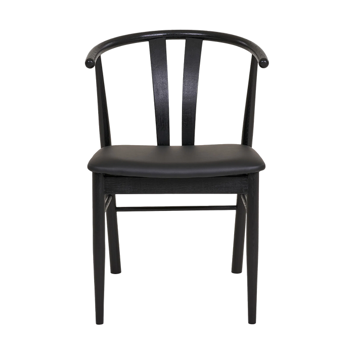 Artichok Jonna Eetkamerstoel Zwart - Zwart Onderstel