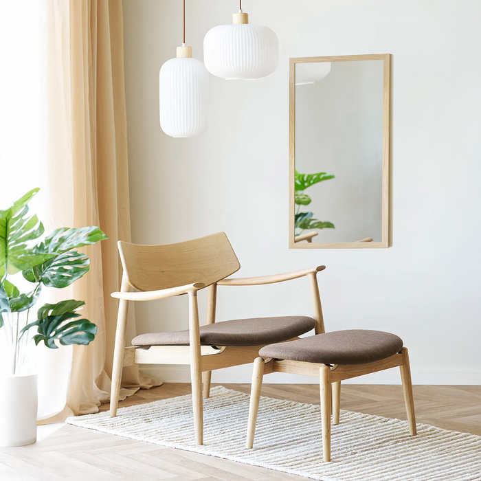 Artichok Otto Fauteuil Met Bruin Zitkussen - Naturel