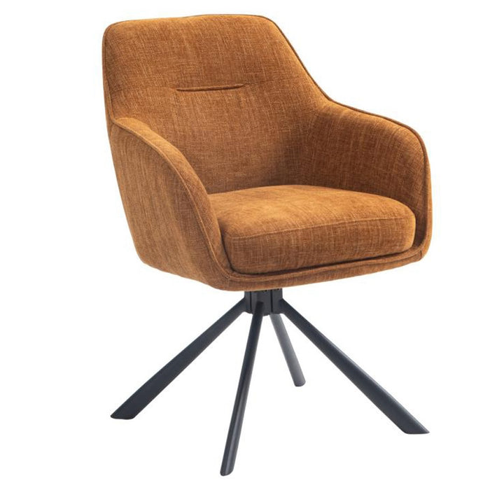 Giga Living - Eetkamerstoel Roest Stof - Select Avola - Set van 2