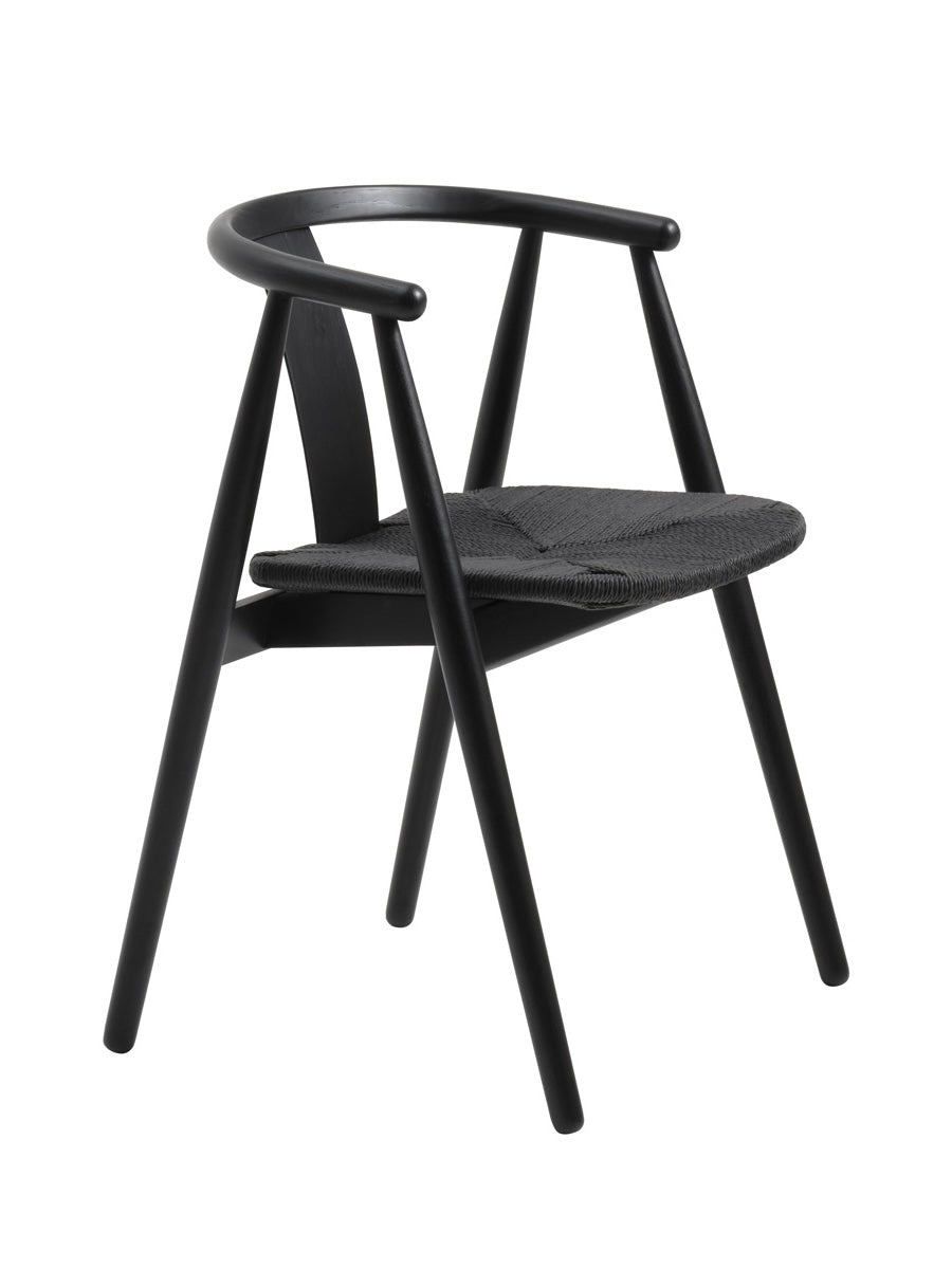 Giga Living - Eetkamerstoel Zwart Eikenhout - Relate - Set van 2