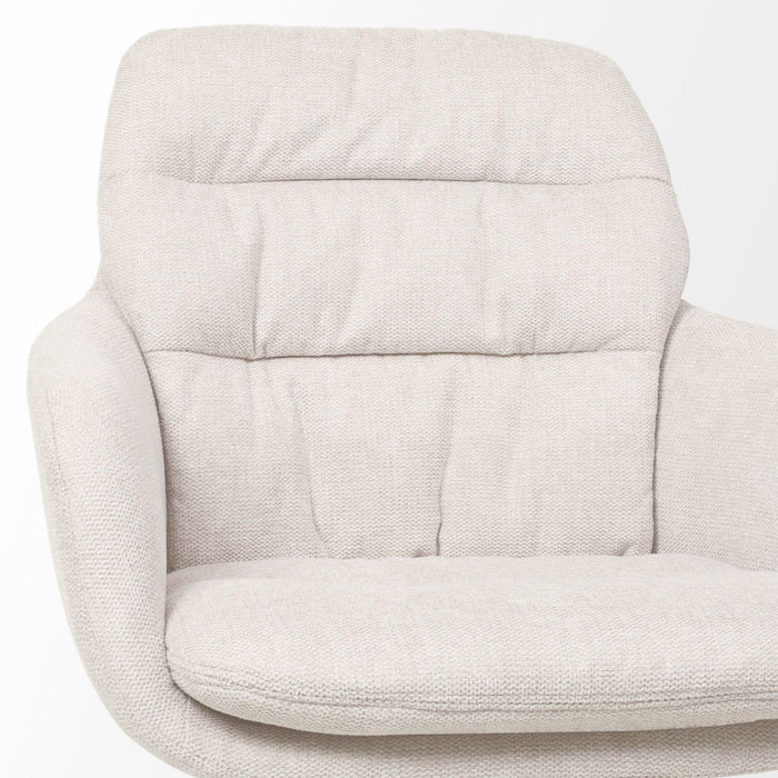 Nolon Nena-Mia Eetkamerstoel Beige - met Armleuning - Walnoot