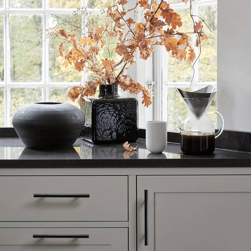 XIVADA Handgreep Reza - Aluminium - 20 cm - Zwart - Set van 2