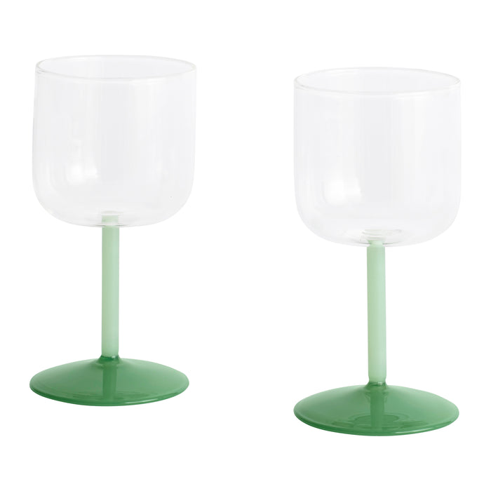 HAY Tint Wijnglazen 2 st. - Lichtgroen