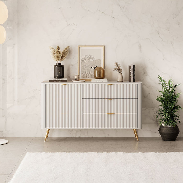 Meubella - Dressoir Lima - Beige - 138 cm