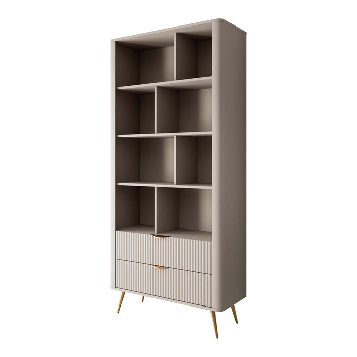Meubella - Boekenkast Lima - Beige - 88 cm