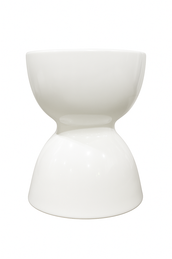 Fine Asianliving Keramische Kruk Wit Handgemaakt -