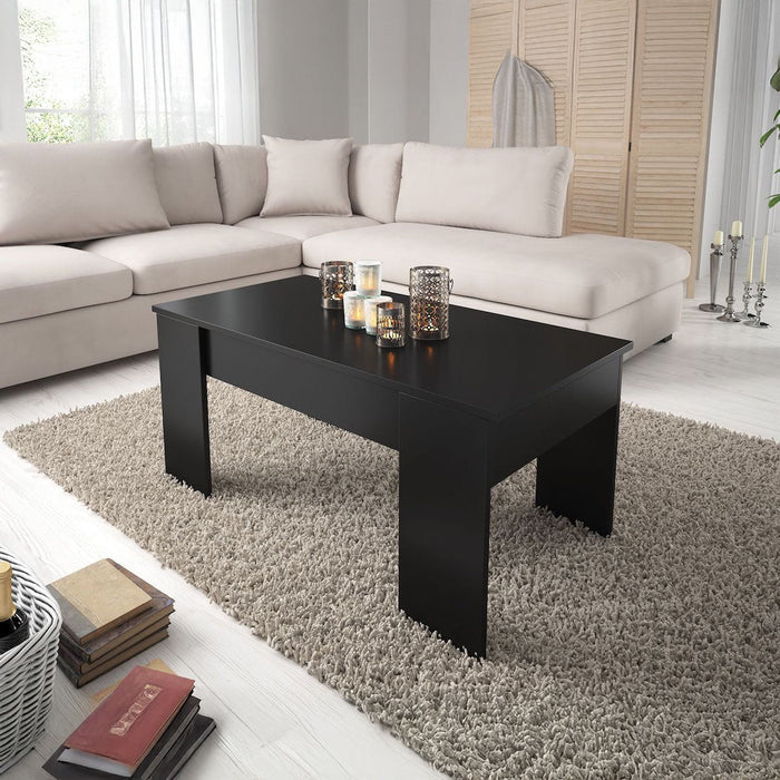 Meubella - Salontafel Malia - Zwart - 100 cm