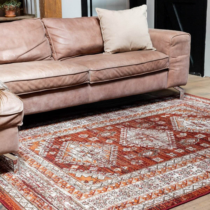 Interieur05 Vintage Vloerkleed Aila Rood|Oranje - 240 x 330 cm