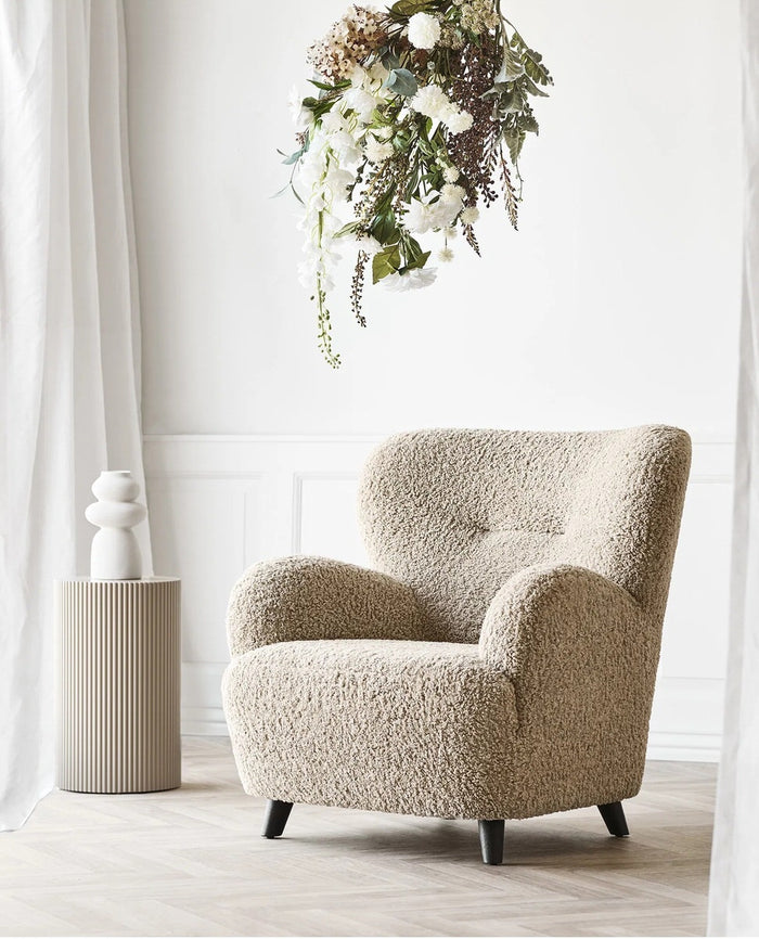 House Nordic Lunaro Loungestoel Lichtbruin