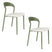 Housecraft Living Adelina Eetkamerstoelen Groen - Set van 2